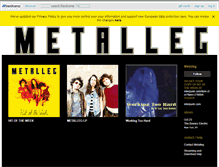 Tablet Screenshot of metalleg.bandcamp.com