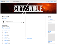 Tablet Screenshot of crywolf.bandcamp.com