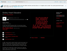 Tablet Screenshot of bobbyheartmacabre.bandcamp.com