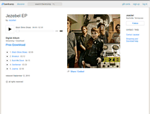 Tablet Screenshot of jezebel.bandcamp.com