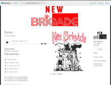 Tablet Screenshot of newbrigade.bandcamp.com