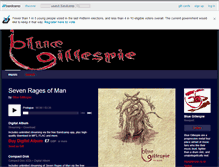 Tablet Screenshot of bluegillespie.bandcamp.com