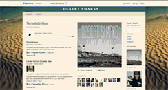 Desktop Screenshot of desertsharks.bandcamp.com