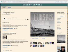 Tablet Screenshot of desertsharks.bandcamp.com