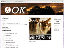 Tablet Screenshot of aokmusic.bandcamp.com