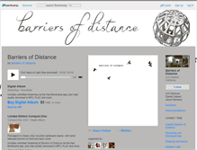 Tablet Screenshot of barriersofdistance.bandcamp.com