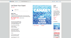 Desktop Screenshot of canary.bandcamp.com