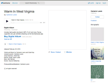 Tablet Screenshot of cameronlewis.bandcamp.com