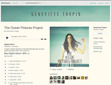 Tablet Screenshot of genevievetoupin.bandcamp.com