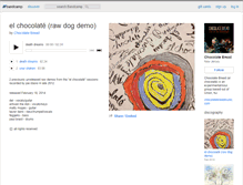 Tablet Screenshot of chocolatebread.bandcamp.com