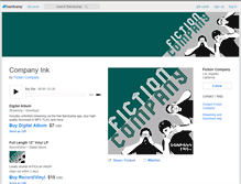 Tablet Screenshot of fictioncompany.bandcamp.com