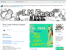 Tablet Screenshot of imfreemusic.bandcamp.com