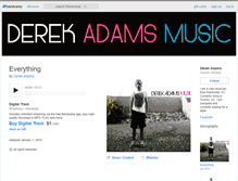 Tablet Screenshot of derekadamsmusic.bandcamp.com