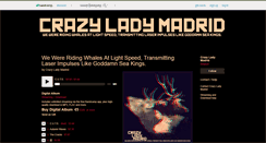 Desktop Screenshot of crazyladymadrid.bandcamp.com