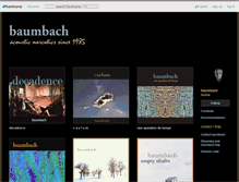 Tablet Screenshot of baumbach.bandcamp.com
