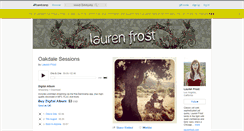 Desktop Screenshot of laurenfrost.bandcamp.com