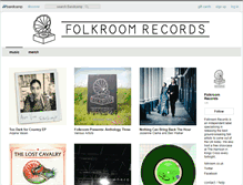 Tablet Screenshot of folkroomrecords.bandcamp.com