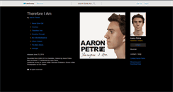 Desktop Screenshot of aaronpetrie.bandcamp.com