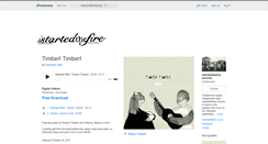 Desktop Screenshot of istartedthefire.bandcamp.com