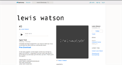 Desktop Screenshot of lewiswatson.bandcamp.com