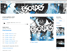 Tablet Screenshot of escapes.bandcamp.com