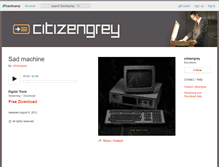 Tablet Screenshot of citizengrey.bandcamp.com