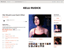 Tablet Screenshot of kellirudick.bandcamp.com