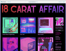 Tablet Screenshot of 18carataffair.bandcamp.com