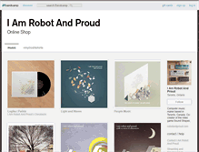 Tablet Screenshot of iamrobotandproud.bandcamp.com