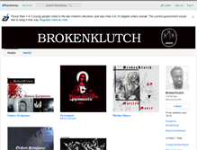 Tablet Screenshot of brokenklutch.bandcamp.com