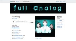 Desktop Screenshot of fullanalog.bandcamp.com