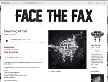 Tablet Screenshot of facethefax.bandcamp.com