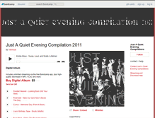 Tablet Screenshot of justaquietevening.bandcamp.com