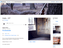 Tablet Screenshot of edtempler.bandcamp.com