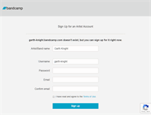 Tablet Screenshot of garth-knight.bandcamp.com
