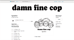 Desktop Screenshot of damnfinecop.bandcamp.com