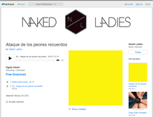 Tablet Screenshot of nakedladies.bandcamp.com