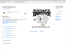 Tablet Screenshot of mutantbabysitter.bandcamp.com
