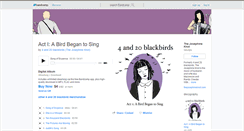 Desktop Screenshot of 4and20blackbirds.bandcamp.com