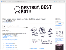 Tablet Screenshot of destroydestroy.bandcamp.com