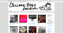 Desktop Screenshot of obscenebabyauction.bandcamp.com
