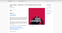 Desktop Screenshot of kingcannibal.bandcamp.com