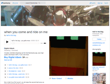 Tablet Screenshot of halfinthebag.bandcamp.com