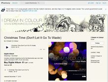 Tablet Screenshot of idreamincolour.bandcamp.com