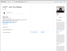 Tablet Screenshot of lozt.bandcamp.com