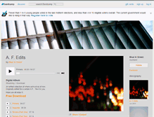Tablet Screenshot of blueingreen.bandcamp.com