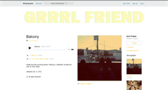 Desktop Screenshot of grrrlfriend.bandcamp.com