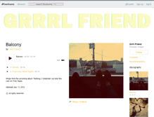 Tablet Screenshot of grrrlfriend.bandcamp.com