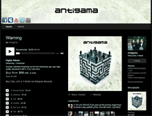 Tablet Screenshot of antigamaband.bandcamp.com