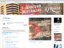 Tablet Screenshot of doctormatanzas.bandcamp.com
